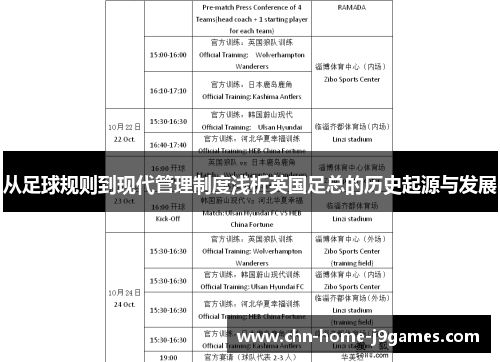 从足球规则到现代管理制度浅析英国足总的历史起源与发展